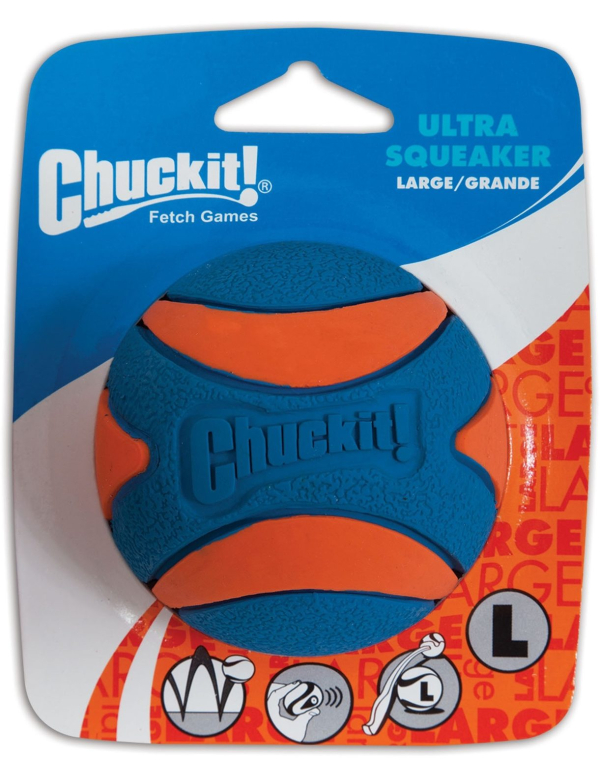 ULTRA SQUEAKER BALL LARGE 1PC CHUCKIT! ULTRA SQUEAKER BALL LARGE 1PC CHUCKIT!
