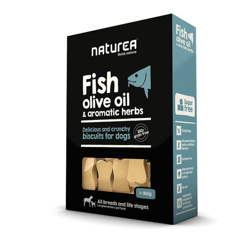 Naturea Biscuits vis, olijfolie & kruiden