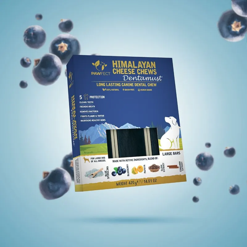 Dentamust Bars Blauwe bessen Large 420 gr.