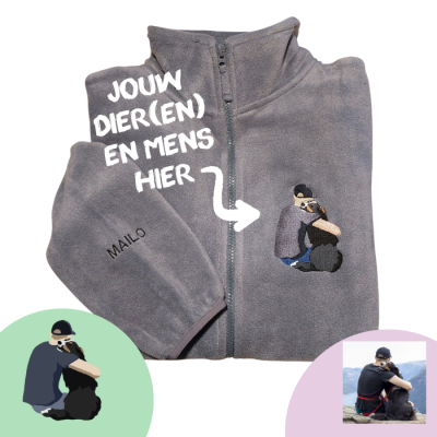 FLEECE VEST - EIGEN DIER(EN) + MENS