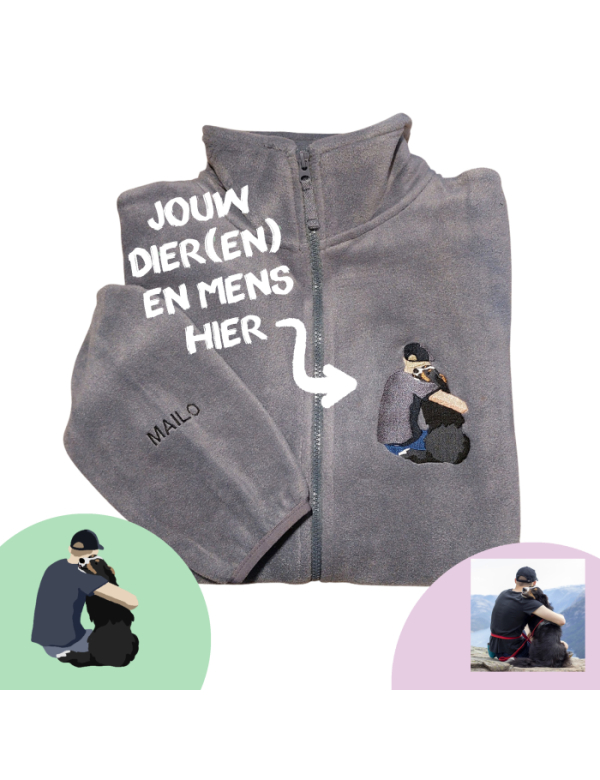 FLEECE VEST - EIGEN DIER(EN) + MENS
