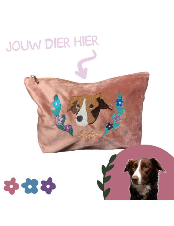 VELVET ZAKJE BLOEMEN/BLAADJES - EIGEN DIER