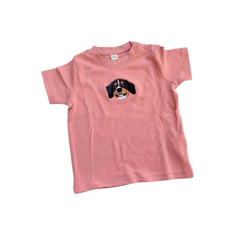 BABY T-SHIRT MET KNOPJES - EIGEN DIER(EN)