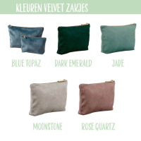 VELVET ZAKJE BLOEMEN/BLAADJES - EIGEN DIER