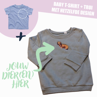 BABY T-SHIRT + TRUI - EIGEN DIER(EN)