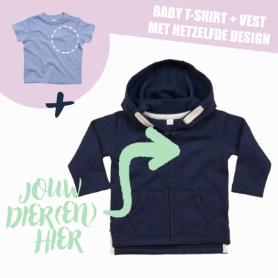 BABY T-SHIRT + VEST - EIGEN DIER(EN) 