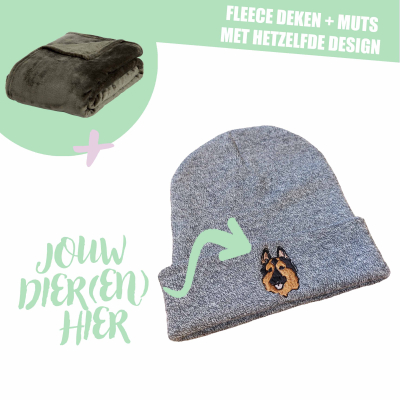 VOLWASSEN MUTS + FLEECE DEKEN - EIGEN DIER(EN)