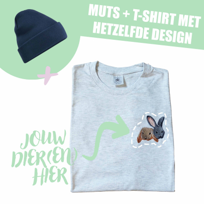 MUTS + T-SHIRT - EIGEN DIER(EN)