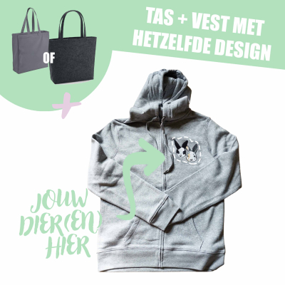 VOLWASSEN VEST + TAS - EIGEN DIER(EN)