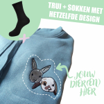 VOLWASSEN TRUI + SOKKEN - EIGEN DIER(EN)