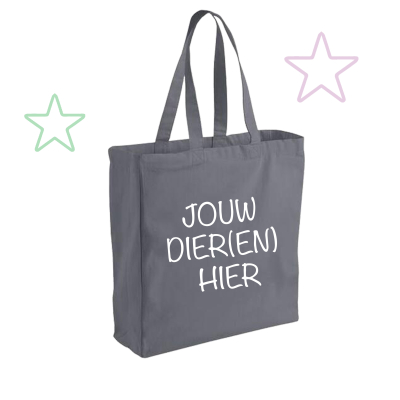 LUXE KERST CANVAS TAS - EIGEN DIER(EN) 