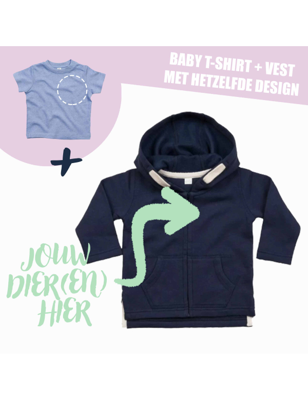 BABY T-SHIRT + VEST - EIGEN DIER(EN) 