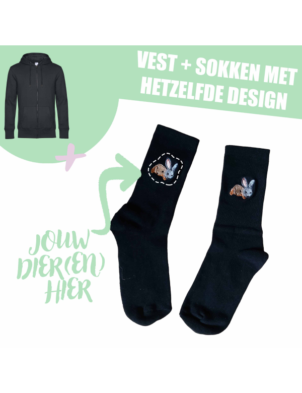 VOLWASSEN VEST + SOKKEN - EIGEN DIER(EN)