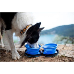 TVL DUBBEL REIS DRINKPOT+SLOWFEEDER - KIWI WALKER